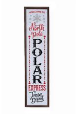 Adams & Co 24"x6" North Pole Express Christmas Sign