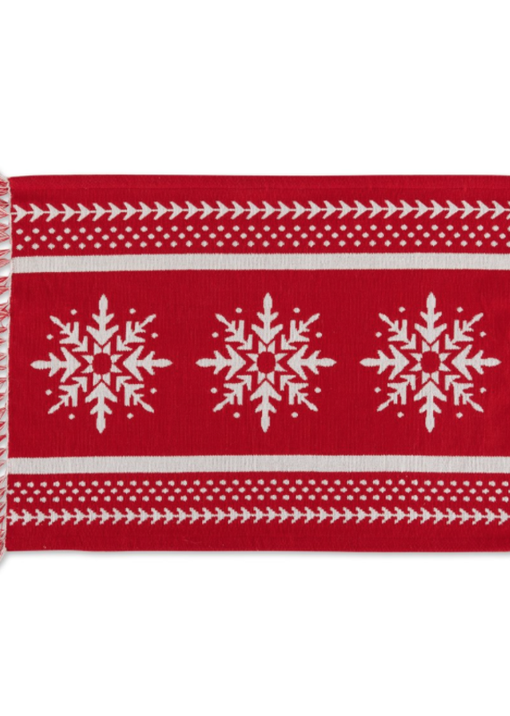 Design Imports Nordic Snowflake Jacquard Placemat