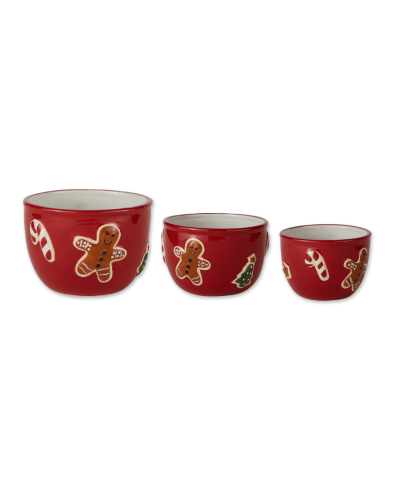 Design Imports Gingerbread Holiday Bowl Set of 3