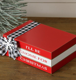 Audrey's I'll Be Gnome for Christmas Stamped Books