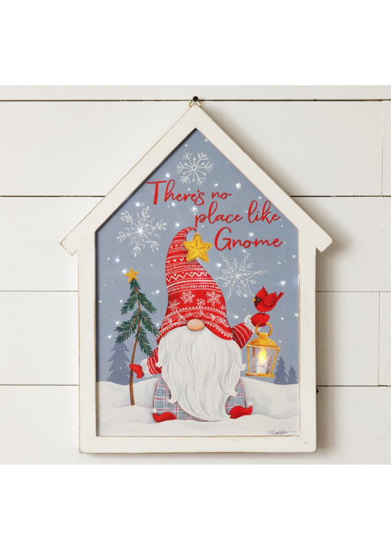 Audrey's LED Canvas - There's No Place Like Gnome