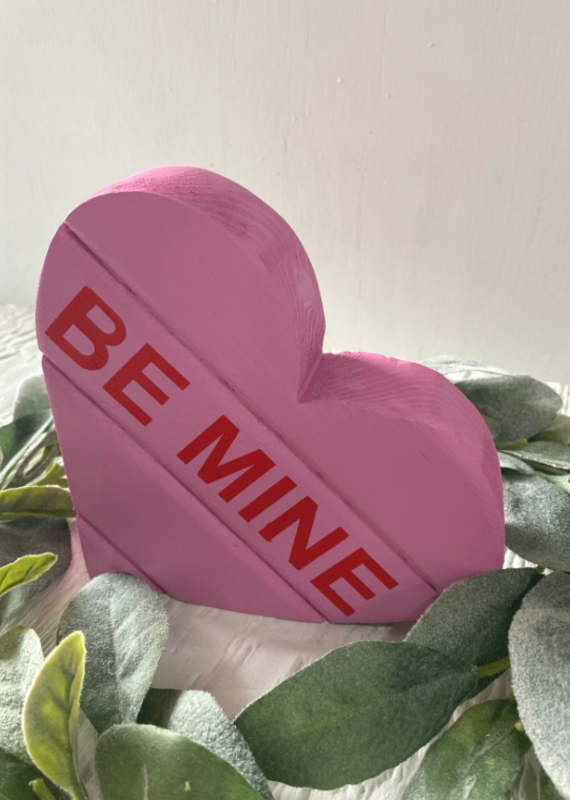 The Painting Barn Be Mine Pink Chunky Heart *SALE*