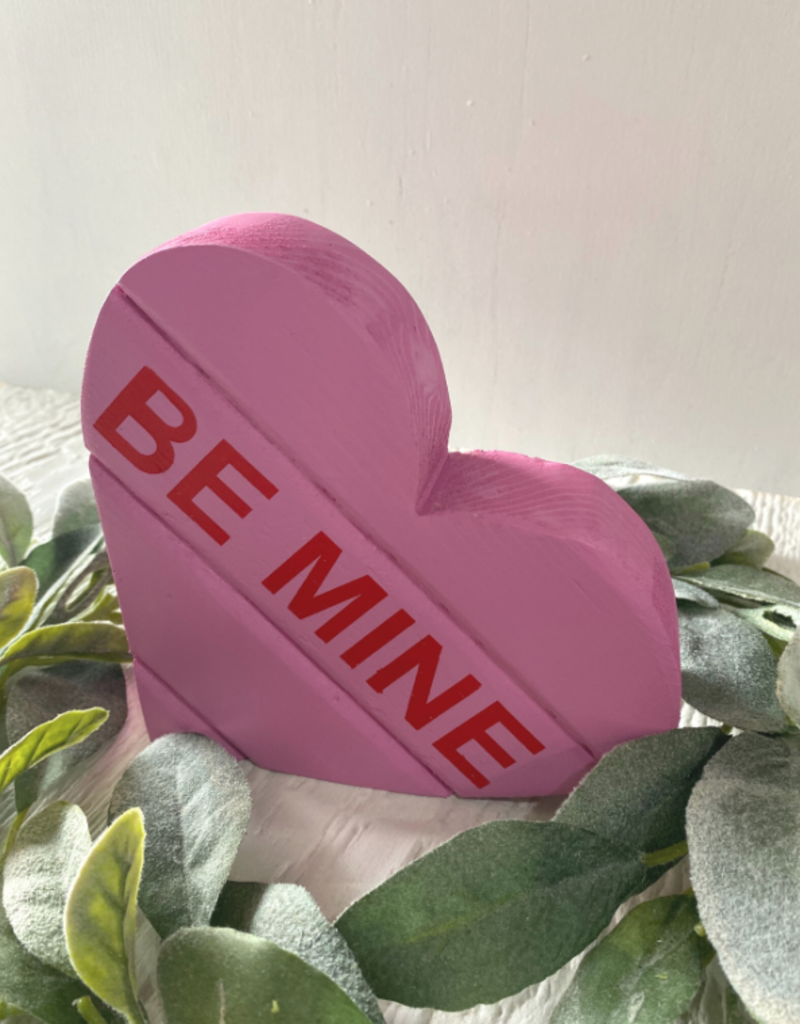 The Painting Barn Be Mine Pink Chunky Heart *SALE*