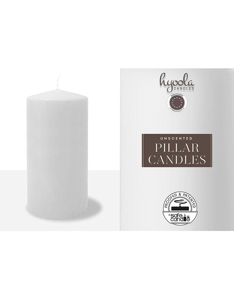 Hyoola White 3"x6" Pillar Candle