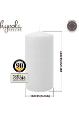 Hyoola White 3"x6" Pillar Candle