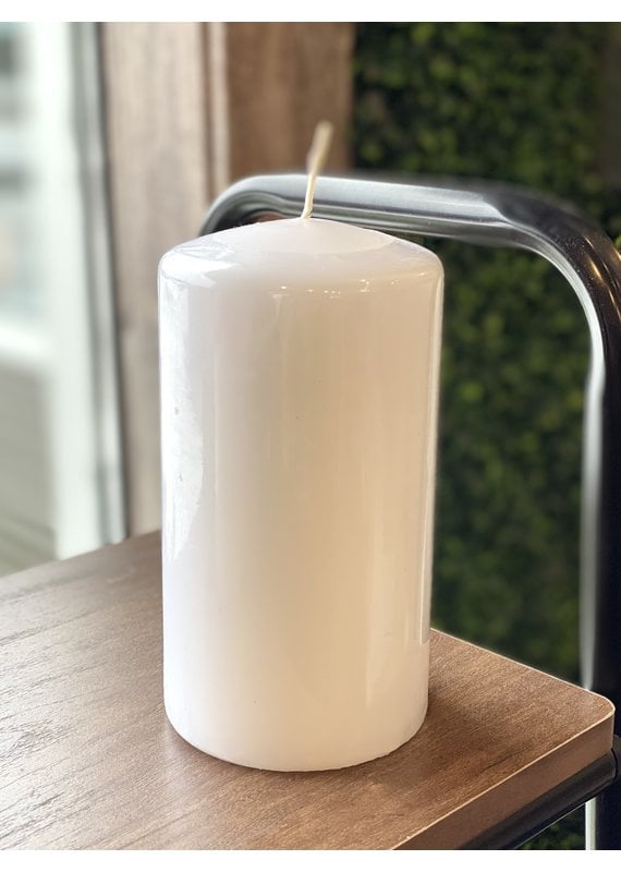 Hyoola White 3"x6" Pillar Candle