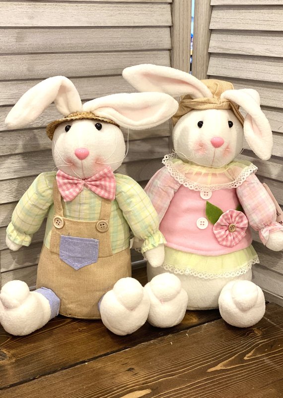 WS Home Decor Honey & Hopper the Sitting Bunnies