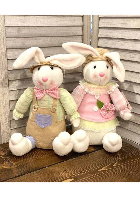 WS Home Decor Honey & Hopper the Sitting Bunnies