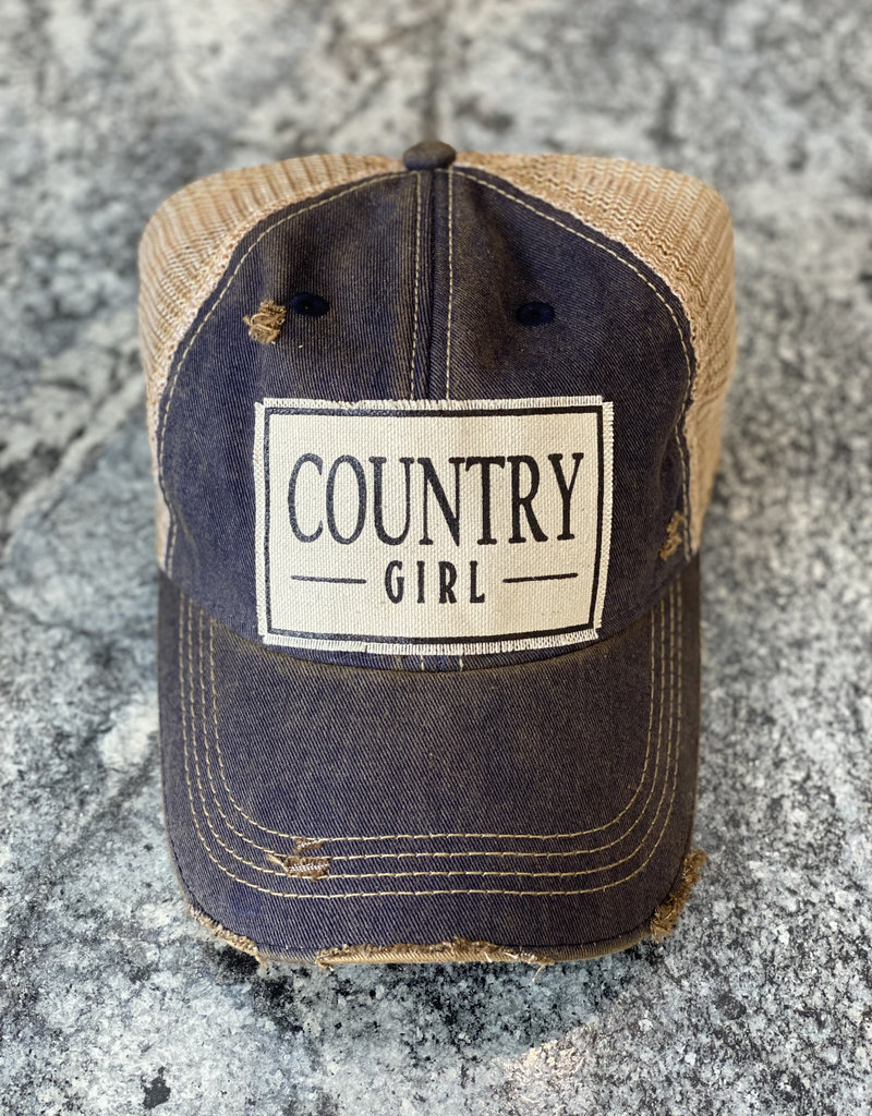 Vintage Life Country Girl Distressed Hat