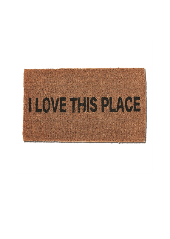 TAG I Love This Place Coir Door Mat  (Local P/U Only)