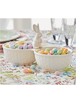 TAG White Double Bunny Basket Dish