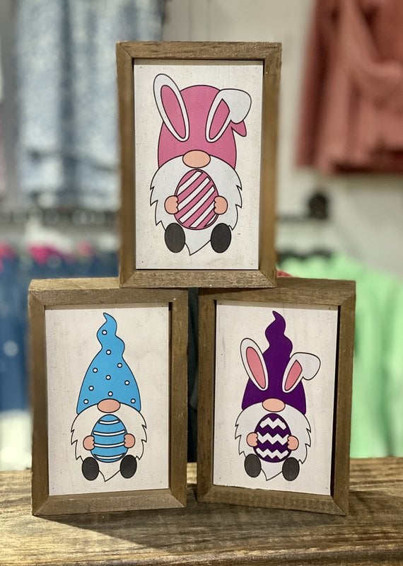 Driftless Studios Mini Easter Gnome Signs *SALE*