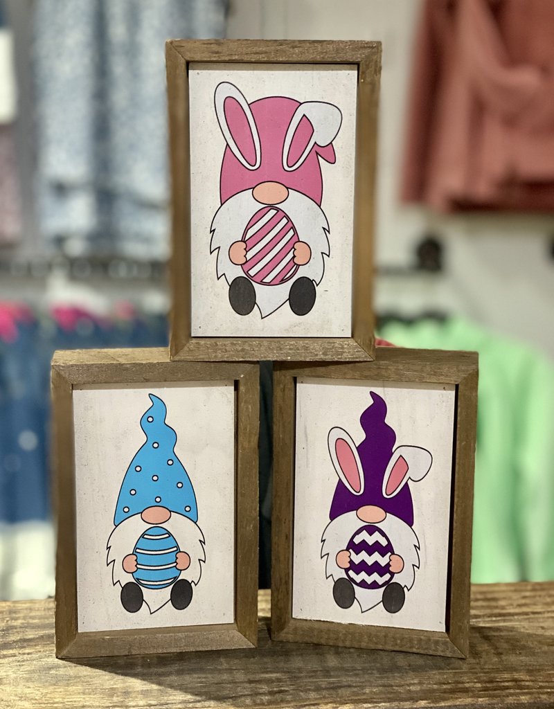 Driftless Studios Mini Easter Gnome Signs *SALE*