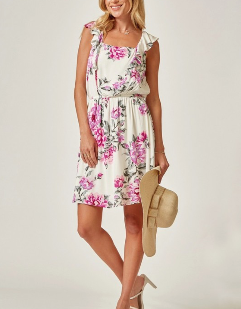 Andree by Unit Take Me Away Floral Ruffle Dress (S-L)