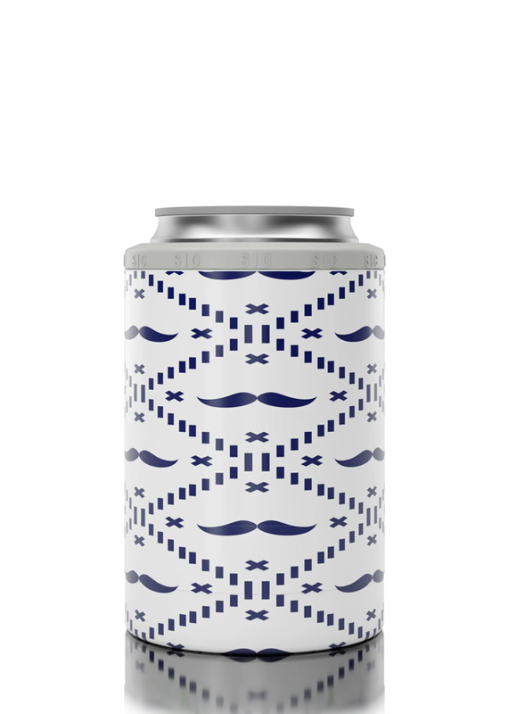 SIC 12oz Regular Can Cooler (Mustache) *SALE*