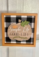 Youngs Home Decor Simple Life Good Life Mini Wood Sign