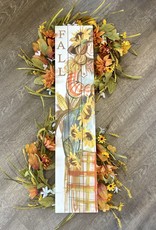 Youngs Home Decor Fall Scarecrow Hanging/Porch Sign
