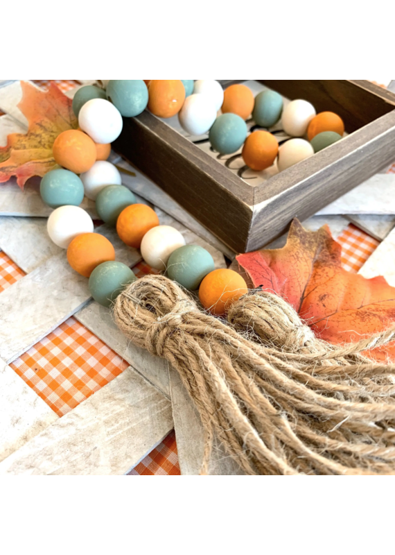 Kate & Em Fall Rustic Farmhouse Beaded Garland