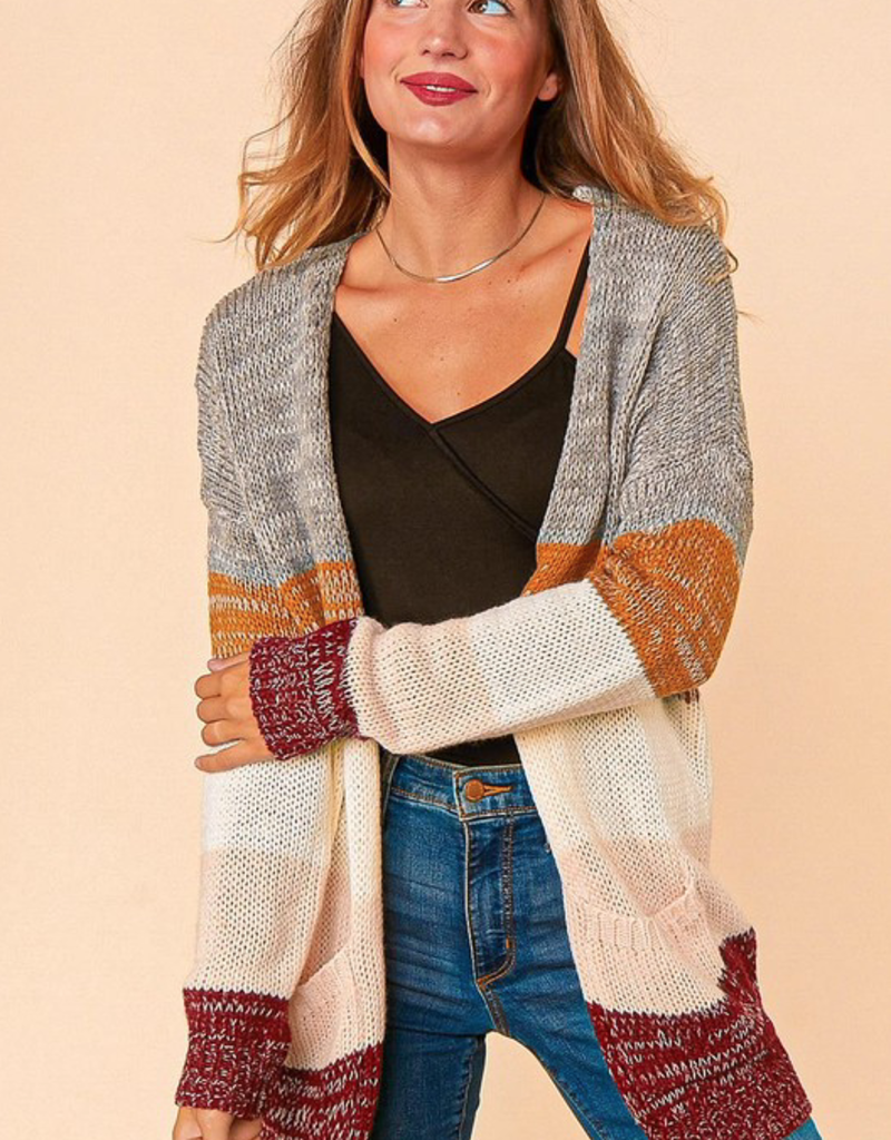 Gray Ombre Fall Cardigan (S-3XL 