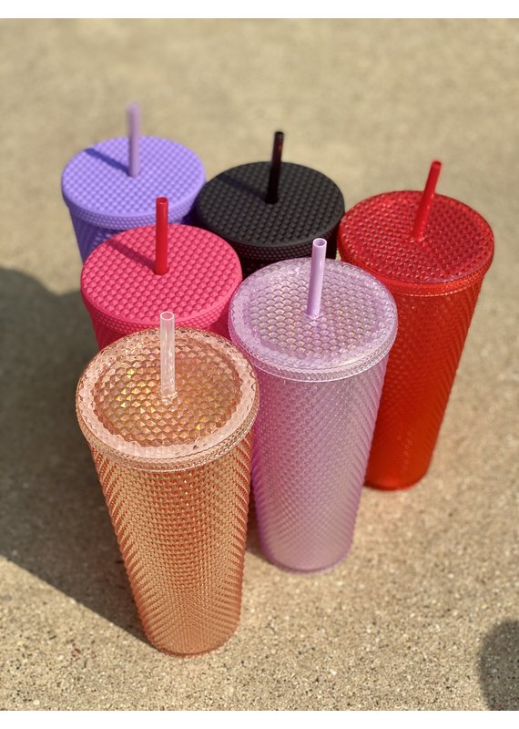 Jess Lea Tall Studded Tumblers (Red Only)