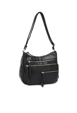 Bag Boutique Black Zipper Crossbody Bag
