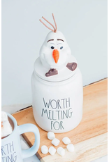 Rae Dunn Disney + Rae Dunn *Worth Melting For* Olaf Canister