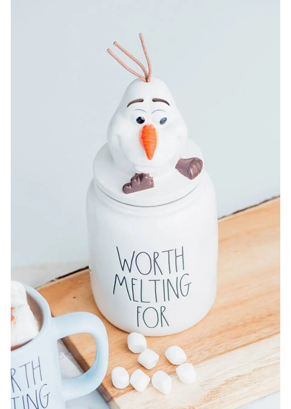 Rae Dunn Disney + Rae Dunn *Worth Melting For* Olaf Canister