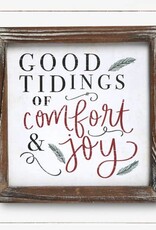 Sweet Water Decor 8x8 Good Tidings Sign