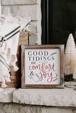 Sweet Water Decor 8x8 Good Tidings Sign