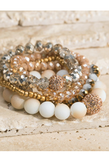 urbanista Glass Frosted Bead Sets (Gray or Gold)