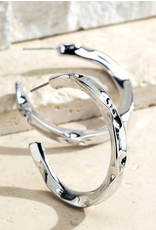 urbanista Pinched Earring Hoops (Gold & Silver)