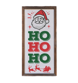 Adams & Co Ho Ho Ho 12"x6" Wood Sign