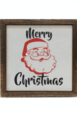 Driftless Studios 6"x6" Santa Merry Christmas Box Sign