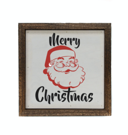 Driftless Studios 6"x6" Santa Merry Christmas Box Sign