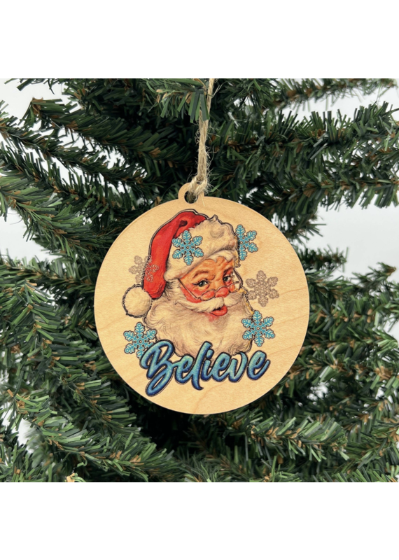 Driftless Studios Wood Christmas Tree Ornaments