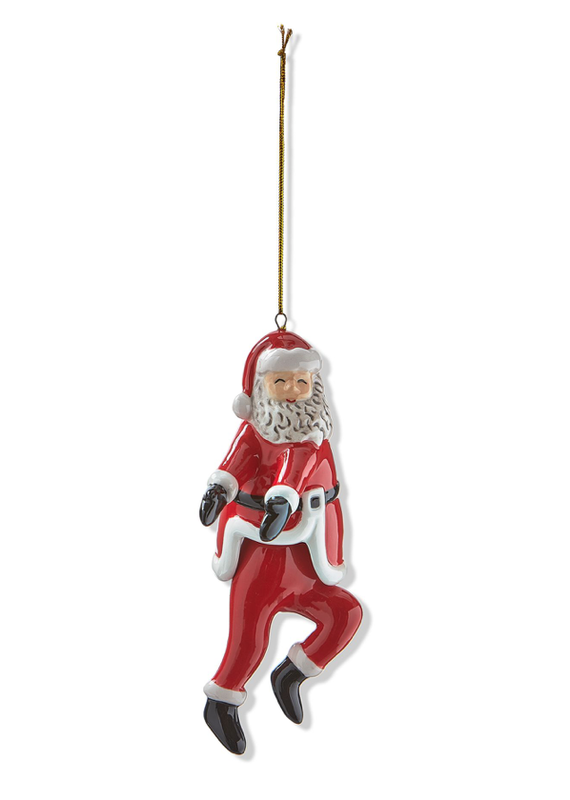 TAG TAG Dancing Santa Run Man Ornament