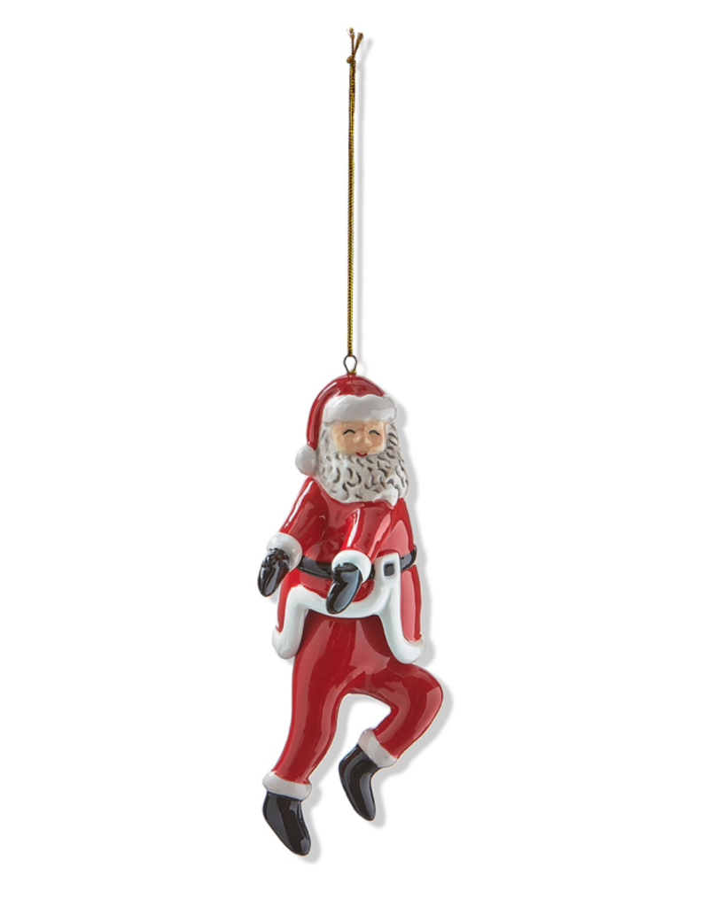 TAG TAG Dancing Santa Run Man Ornament
