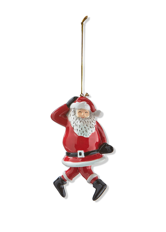TAG TAG Dancing Santa Knees In Ornament