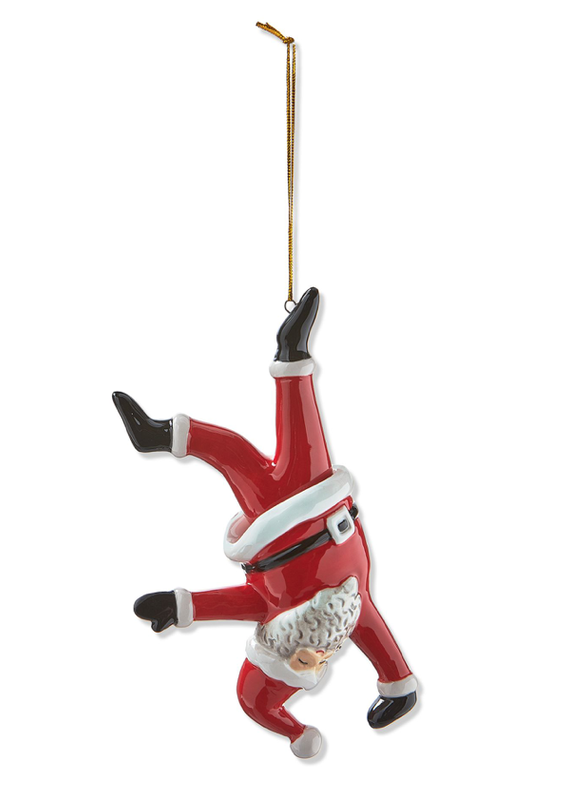 TAG TAG Dancing Santa Handstand Ornament *SALE*