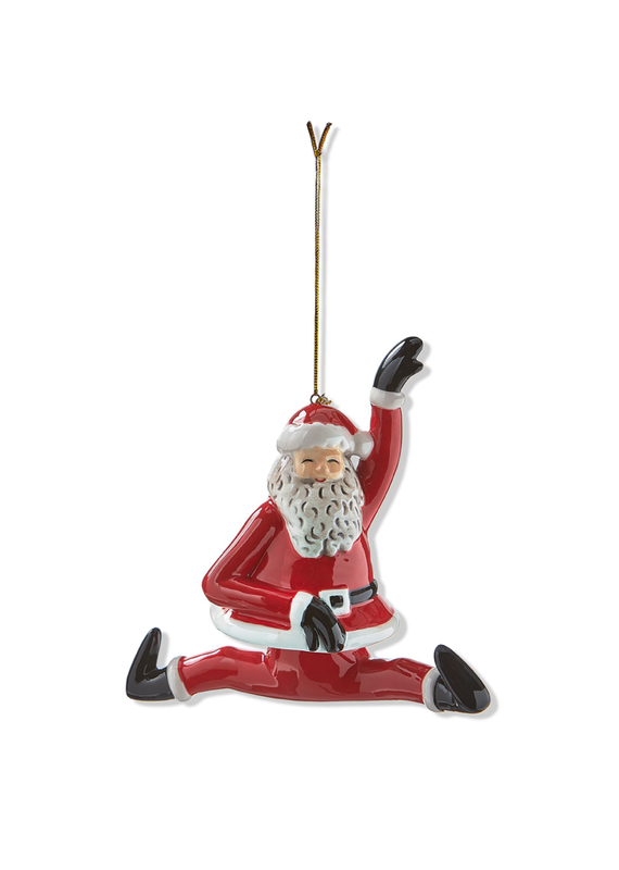 TAG TAG Dancing Santa Splits Ornament