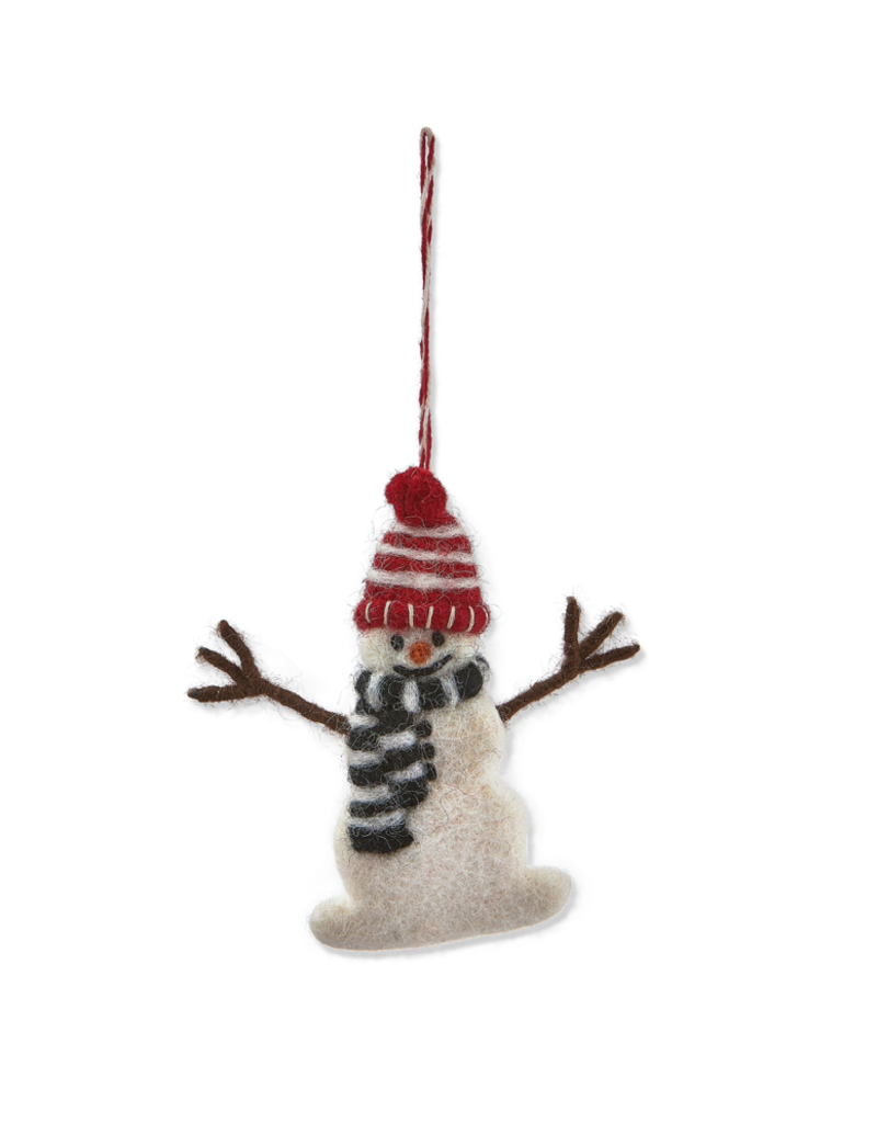 TAG TAG Snowman Hat Scarf Ornament