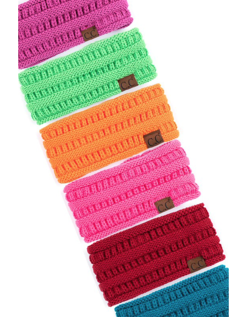 CC CC Solid Knit Ribbed Ear Warmers