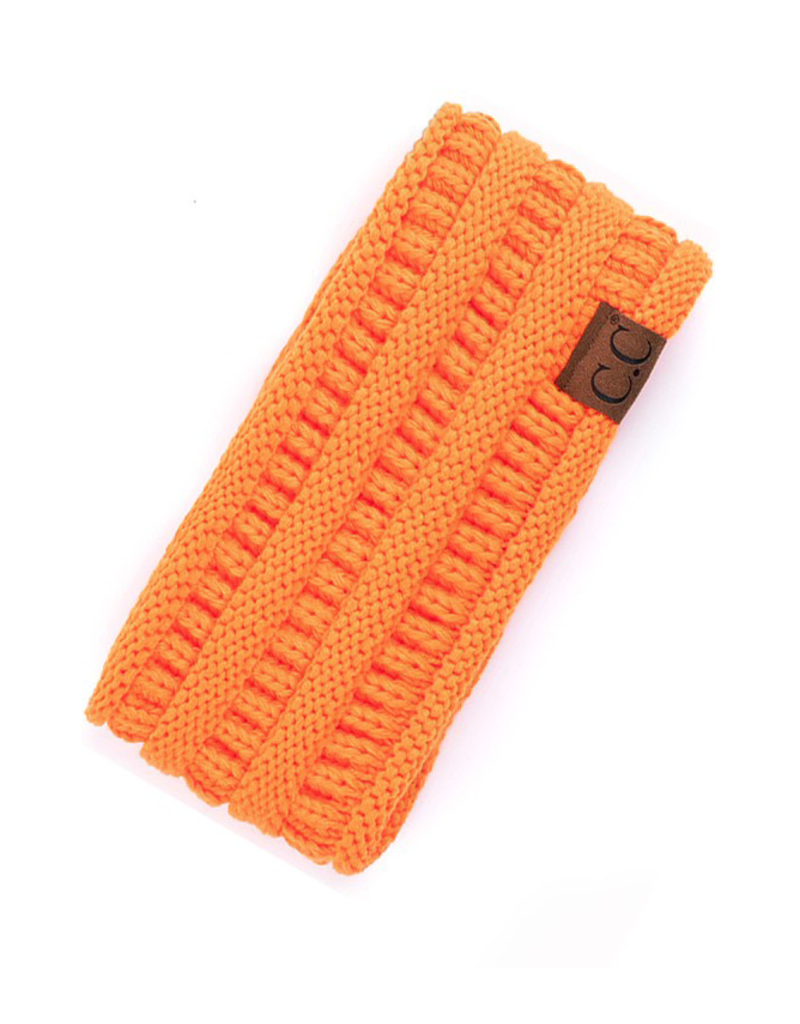 CC CC Solid Knit Ribbed Ear Warmers