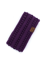 CC CC Solid Knit Ribbed Ear Warmers