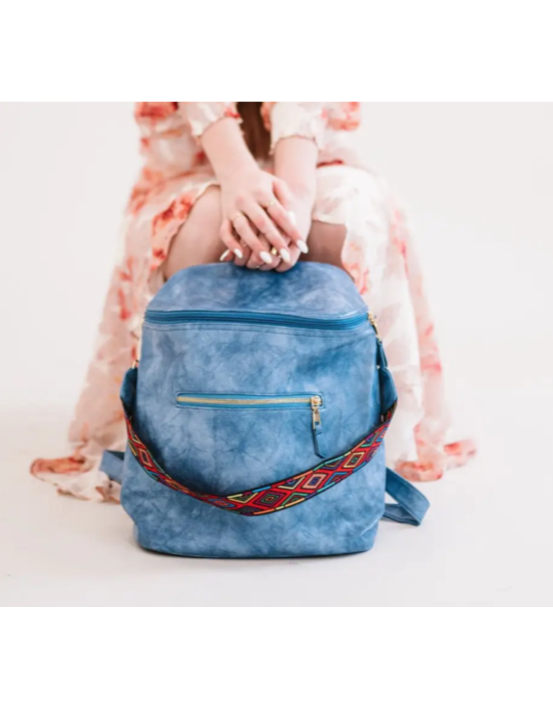 Modern+Chic Aria Sky Blue Backpack