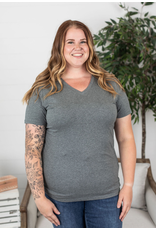 Michelle Mae Olivia Charcoal Tee (M Only)