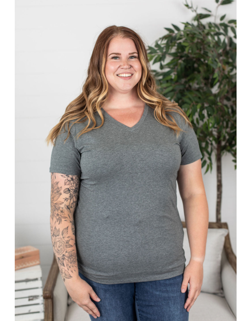 Michelle Mae Olivia Charcoal Tee (M Only)