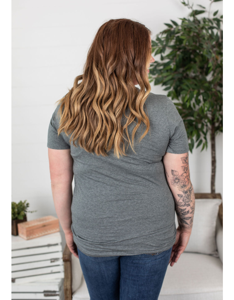Michelle Mae Olivia Charcoal Tee (M Only)