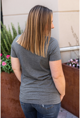 Michelle Mae Olivia Charcoal Tee (M Only)
