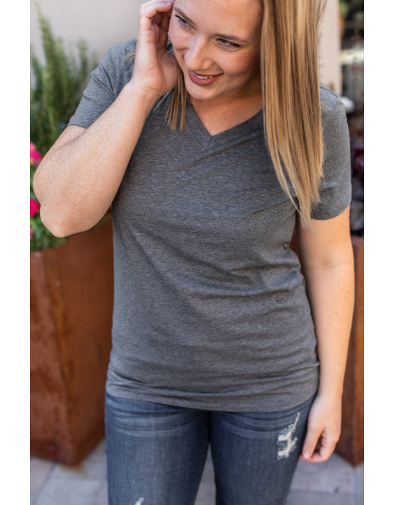 Michelle Mae Olivia Charcoal Tee (M Only)